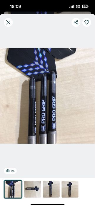 3 x Setas Dardos Pro Grip