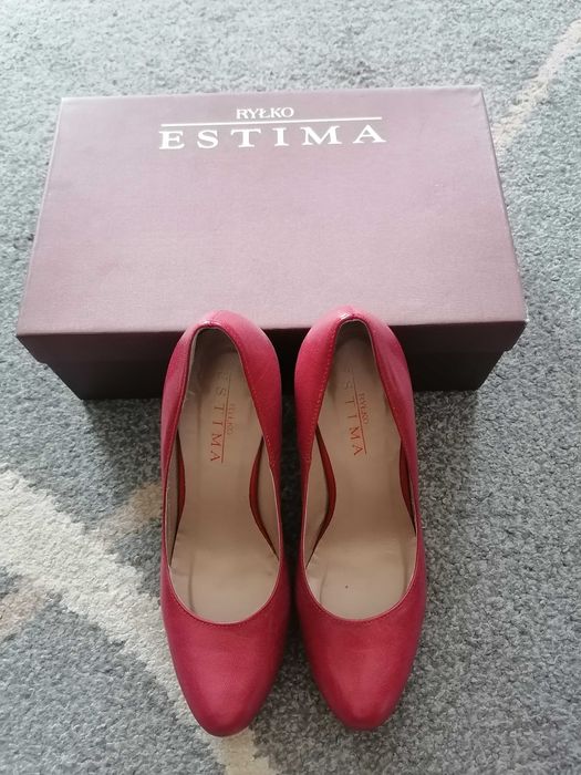 Czerwone szpilki Ryłko Estima roz. 36,5