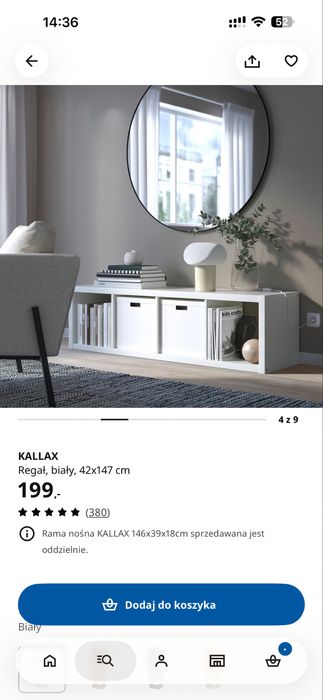 Regał biały ikea