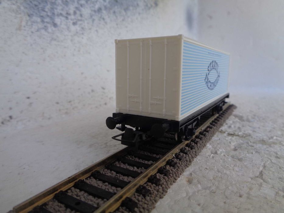 1:87 ROCO Vagão porta contentor Fachingen comboio novo