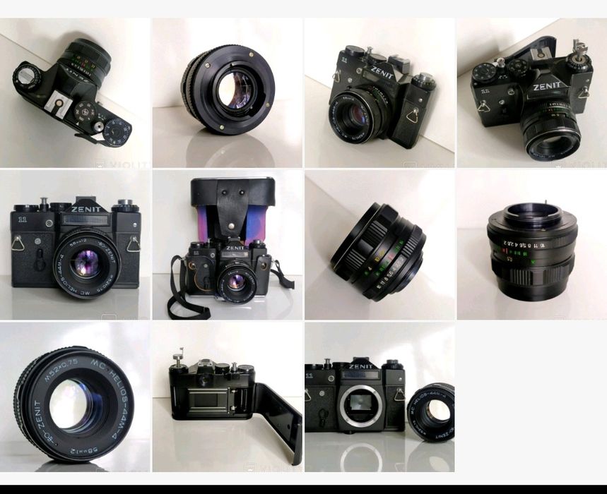 Объектив MC Helios-44M-4. Фотоаппарат ZENIT 11