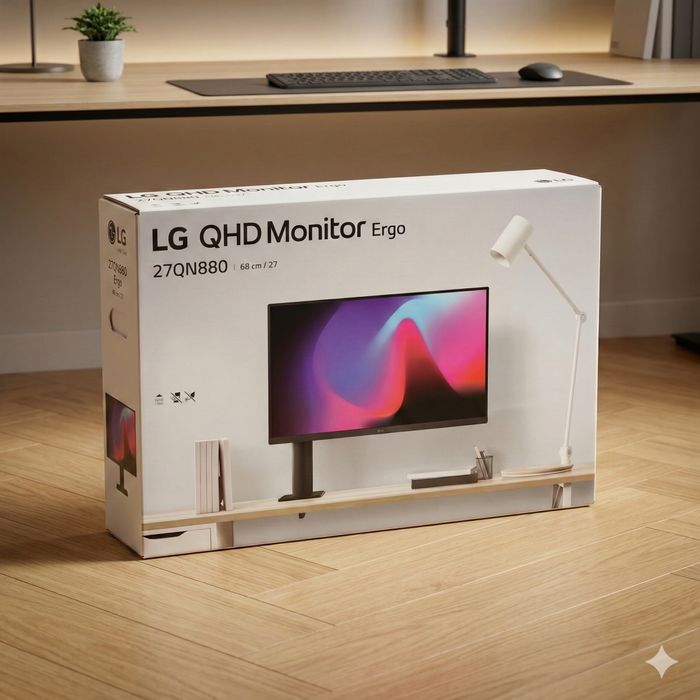Монітор LG 27QN880 Ergo (27", 2K IPS, USB-C)