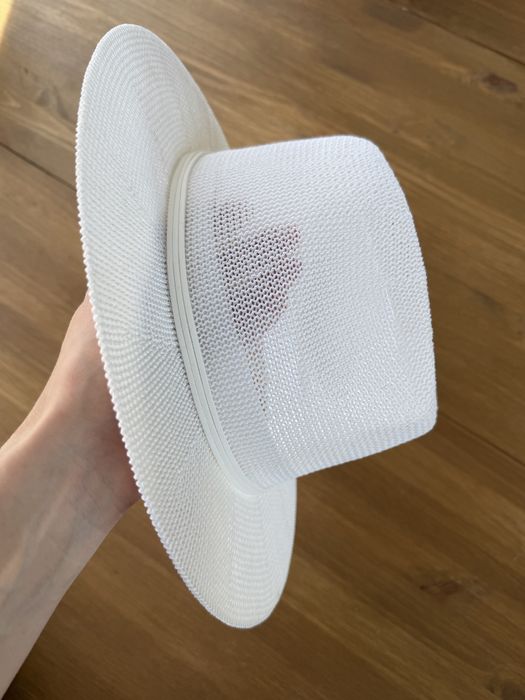 Шляпа федора білий капелюх літній