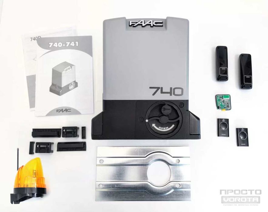 Автоматика BFT/FAAC для відкатних воріт, Привід, Двигун на ворота