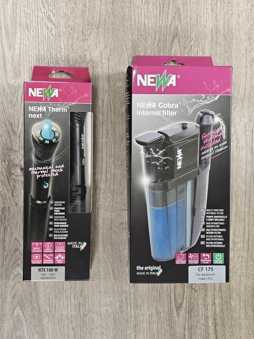 Kit filtro + aquecedor para aquário NeWa
