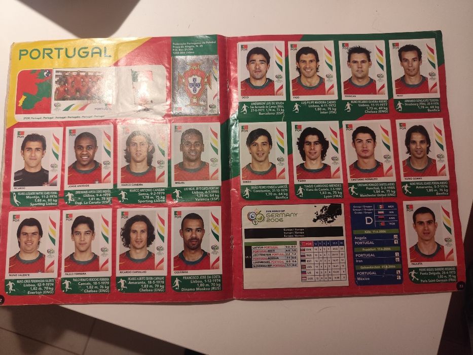 Caderneta Panini FIFA World Cup Alemanha 2006 – 100% COMPLETA – Messi & Ronaldo 1º Mundial