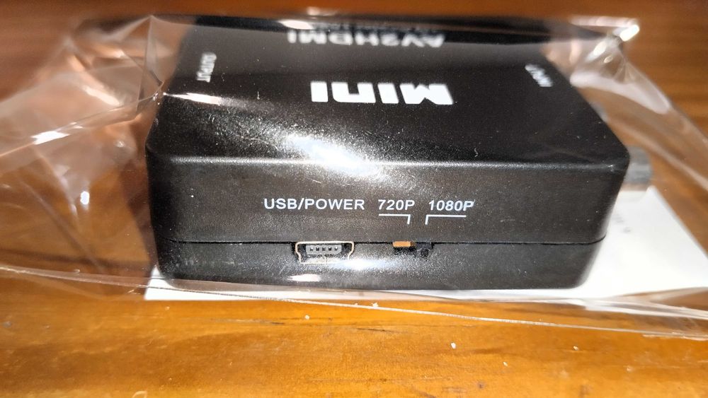 Conversor AV para HDMI - Novo e Lacrado