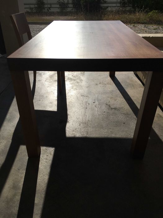 Table and Six Upholstered Chairs (Orange Color)64751798714370123