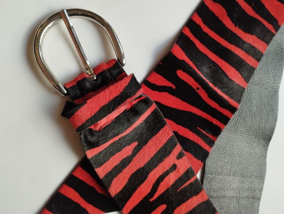 Pasek Isabel Marant skóra z włosiem