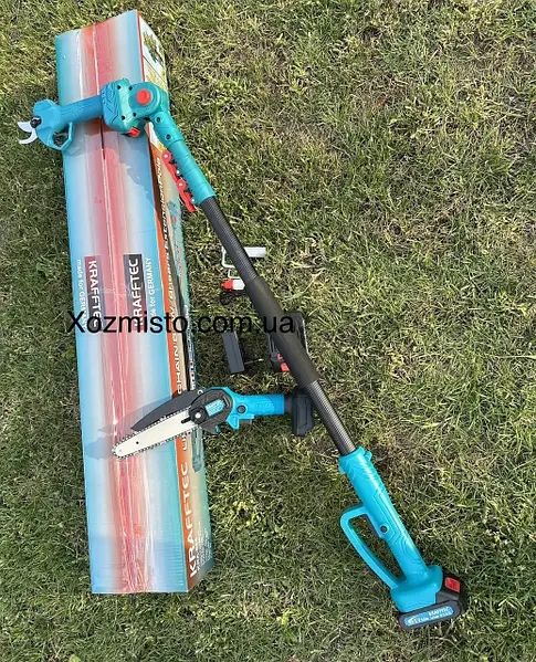 Акумуляторний набір 3в1 Krafftec Німеччина 48 V/5AP секатор+штанга 2м