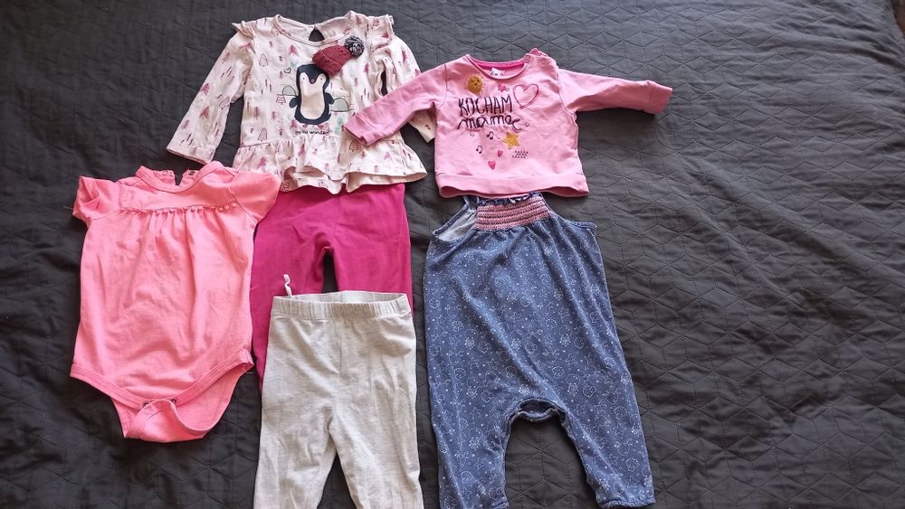 Ubranka dla dziewczynki rozm. 62