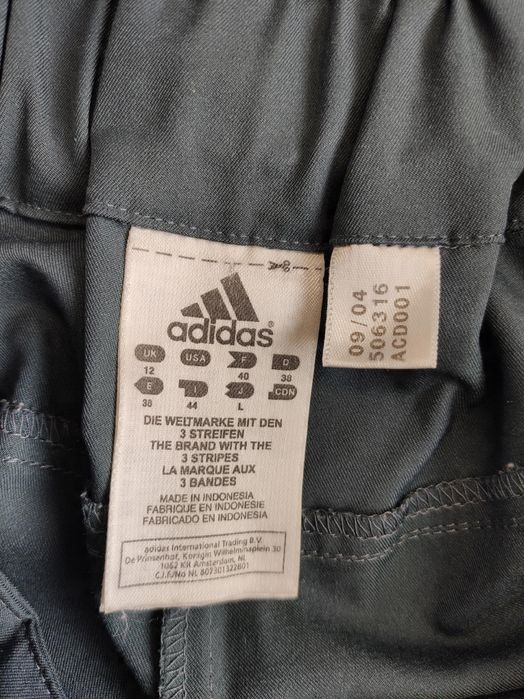 Adidas materiałowe spodnie turystyczne szeroka nogawka 38 uk 12