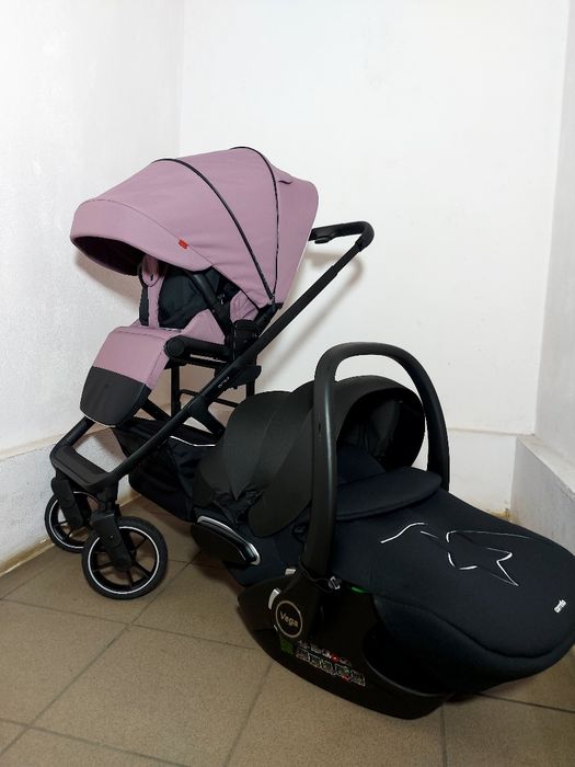 Коляска реверсна CARRELLO ALFA +автокрісло автолюлька Carrello Vega