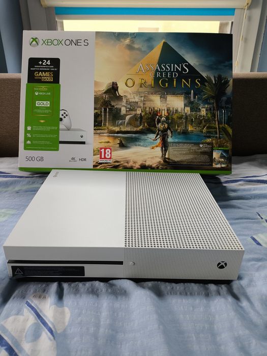 Xbox one S + kontroler + 3 gry + karton