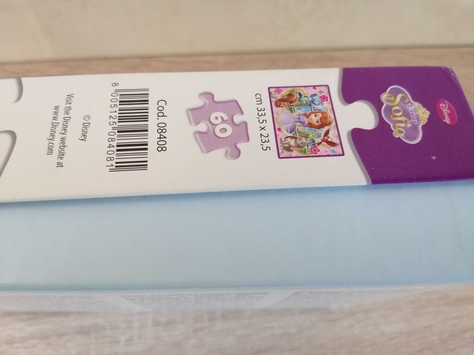 Puzzle księżniczka Zosia z płytą CD, Disney, Clementoni, 60 elementów