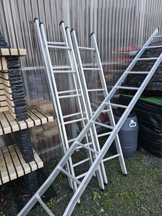 Escada alumínio degraus redondo