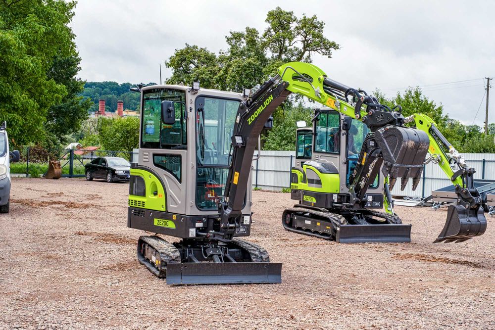 Minikoparka koparka gąsienicowa Zoomlion ZE20G-AC Klimatyzacja Kubota D1105