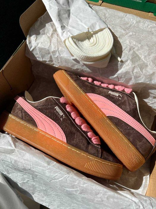 !SALE! Puma Suede XL Brown/Pink 36 37 38 39 40 41 пума суеде хл