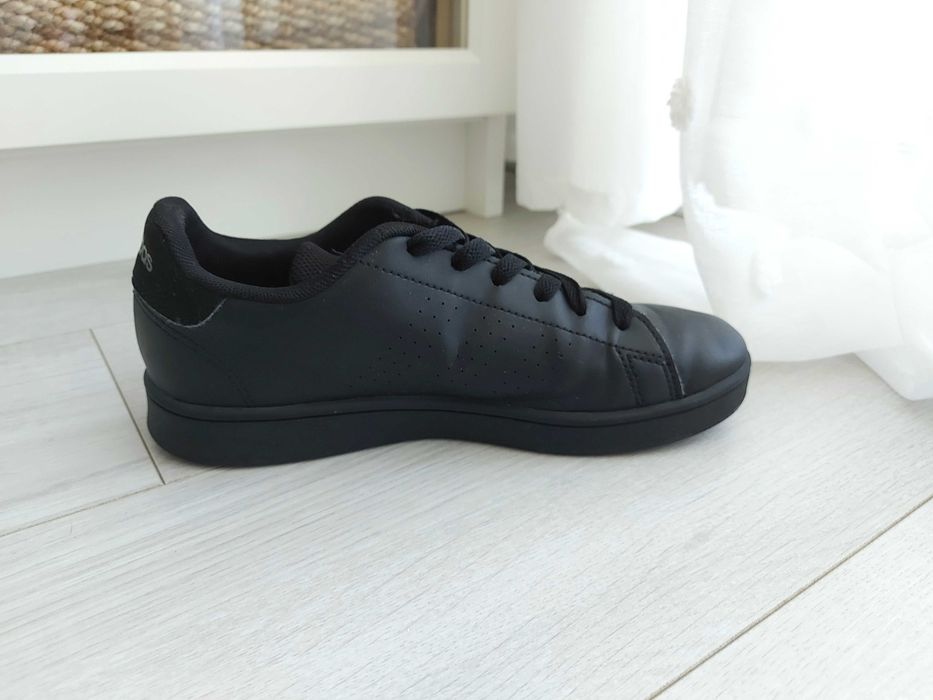 ADIDAS Buty sportowe trampki sneakersy wiązane czarne roz. 35,5