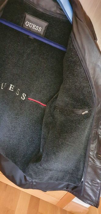 (OUT) Guess - Casaco de pele (cor preto) (Novo)