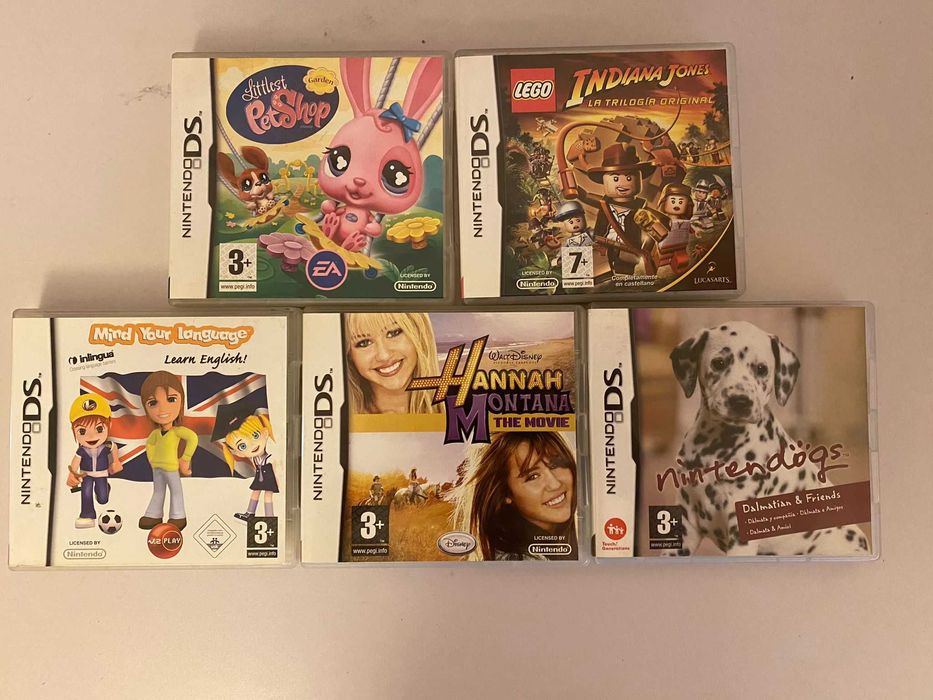 Nintendo Ds XL + 5 jogos + Carregador + Bolsa