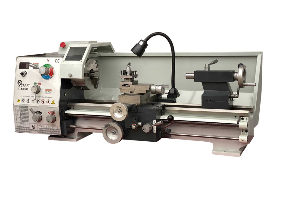 Токарний верстат 9craft GX360L 1500W 200мм патрон 52мм отвір прохідний