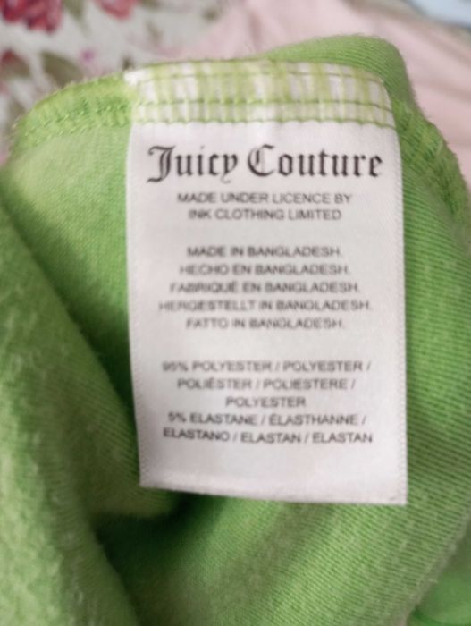 Шикарні шорти салатного кольору з велюру, бренд juicy couture