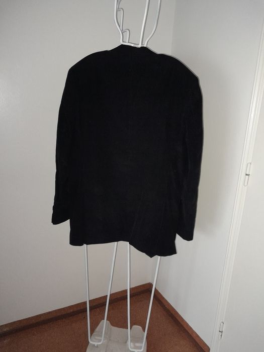 Blazer e calças, bombazine,azul escuro "Barred's"