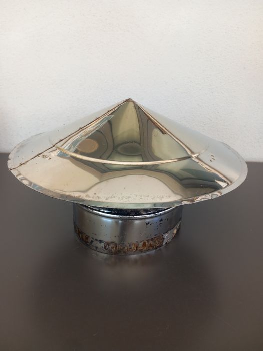 Chapéu Inox 150mm para Chaminé / Lareira
Com cerca de 20 cm