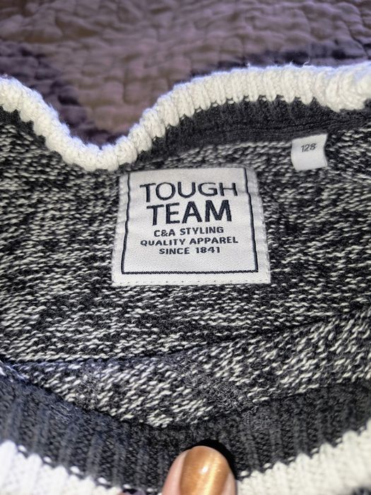 Sweter chłopięcy gruby tkany 128