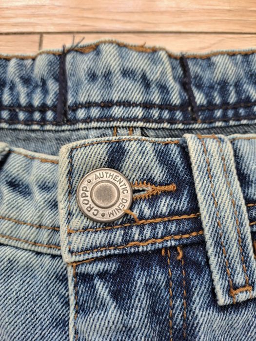 Niebieskie baggy jeansy Cropp