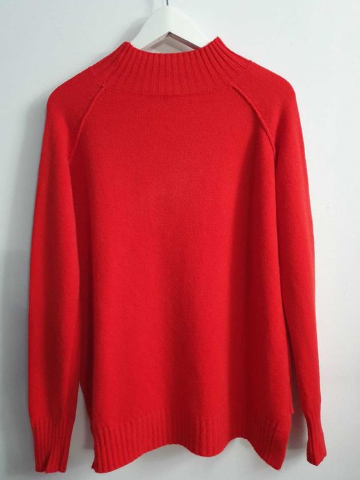 Czerwony sweter 8171 sm - Szybka Wysyłka