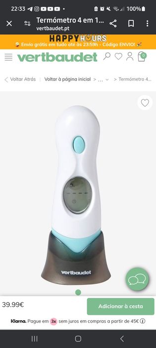 Termómetro Bebé/Criança Multifunções