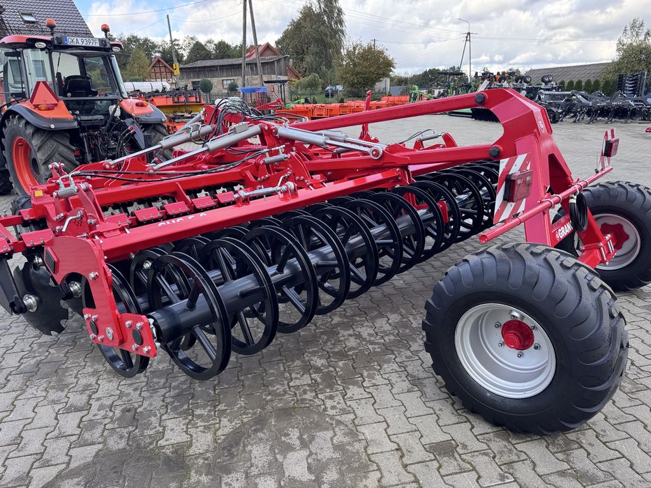 Brona talerzowa hydrauliczna Shark SHS 5,0 m Grano System z wózkiem NOWY TYP