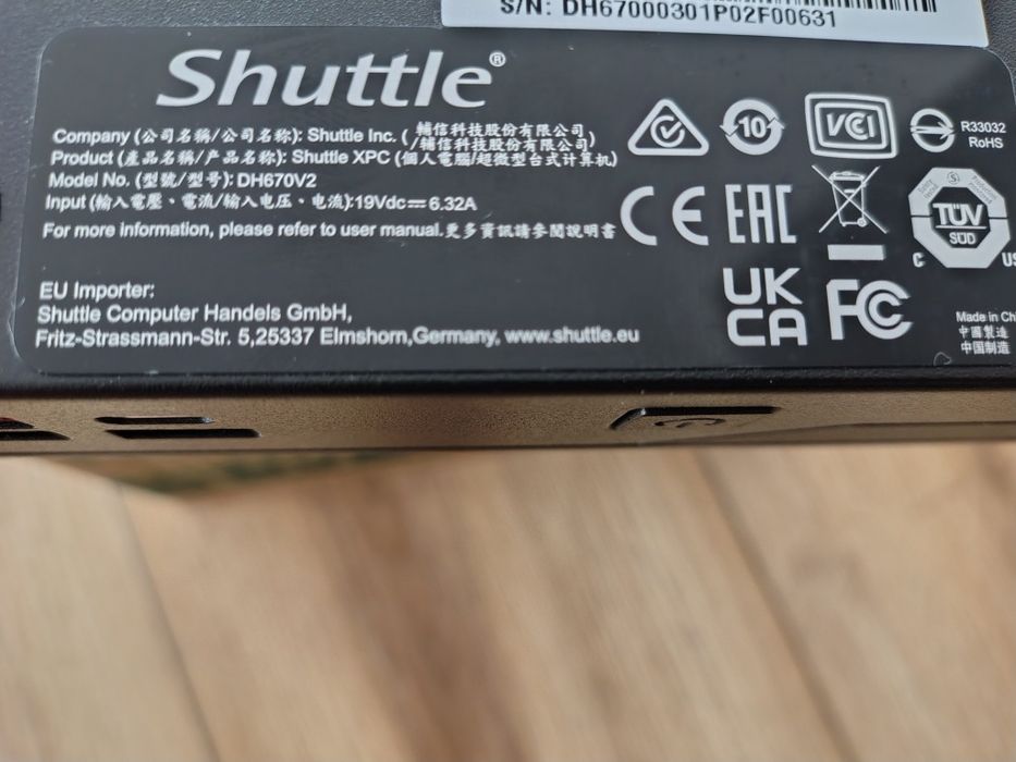 Shuttle DH670 Mini PC – i7-14700 NOWY!