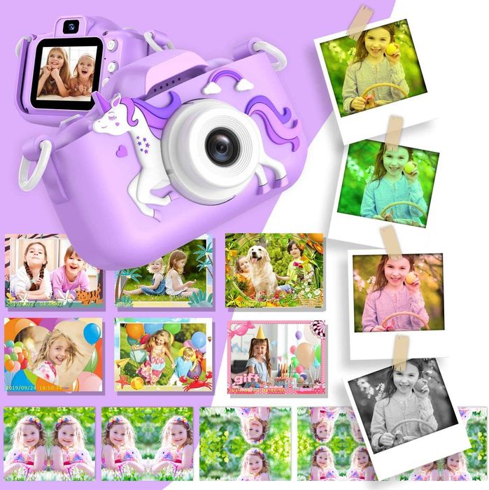 Kids Digital Aparat dla dzieci LCD 32GB jednorożec
