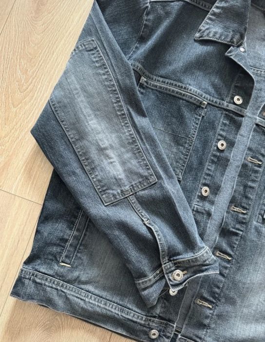 Kurtka katana jeansowa przejsiowa meska vintage oversize r.XL