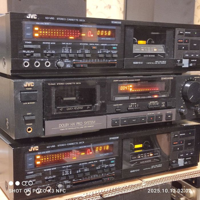 Кассетная дека JVC KD VR5G,JVC TD R431