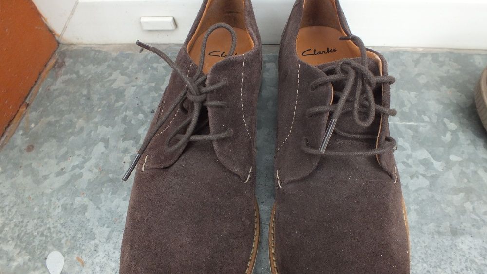 Super półbuty męskie skóra marki CLARKS w roz 44,5(10G)