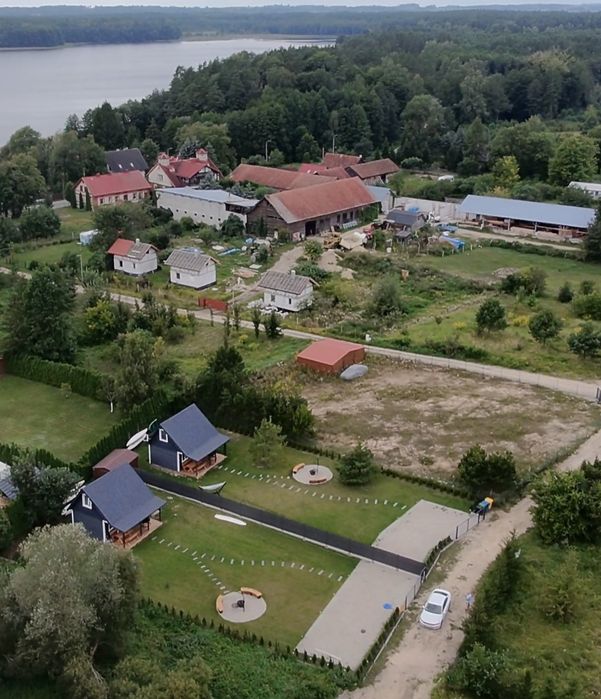 Domki letniskowe na wynajem Sajzy k. Ełku  jezioro Łaśmiady, Mazury.