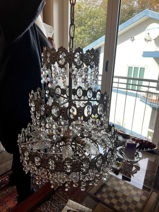 Candeeiro cristal austríaco