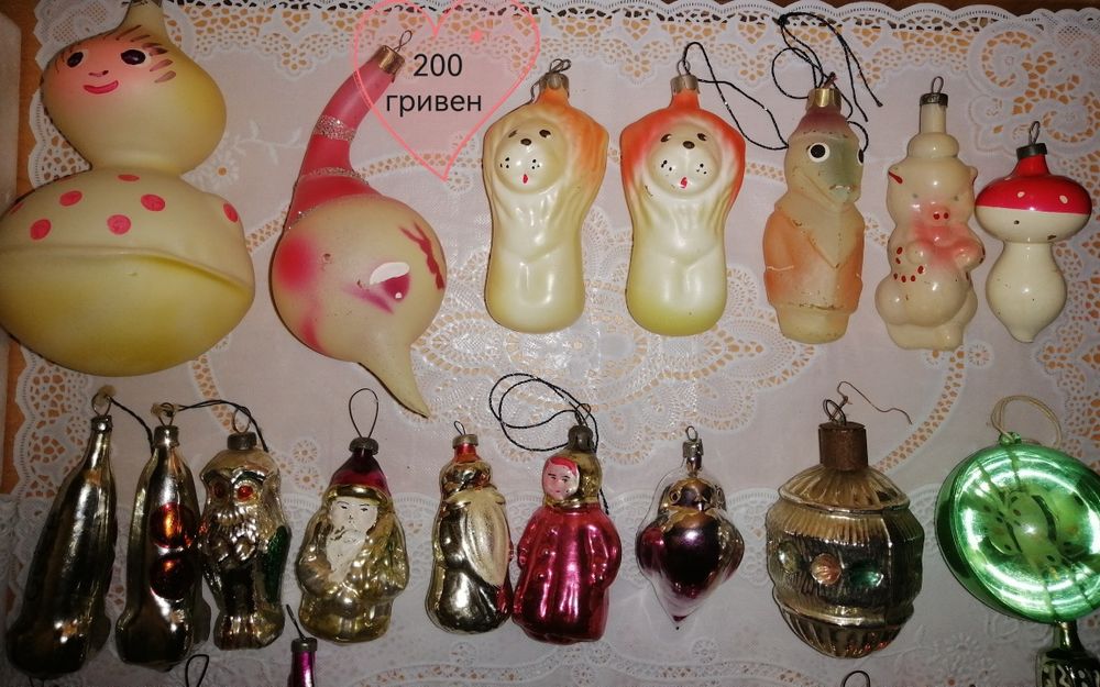Елочная игрушка ссср. Ялинкові прикраси.