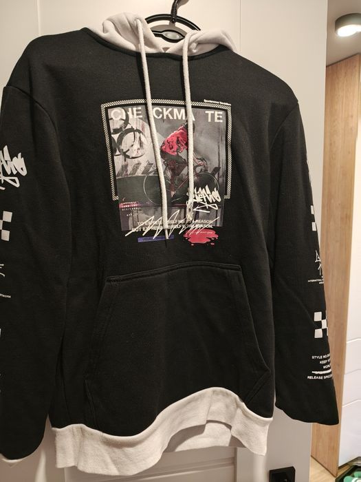 Bluza Cropp XS czarno biala