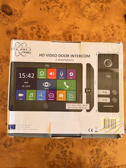 Відеодомофон ELRO PRO PV40 (PV40-P2M2) на 2 квартири — Full HD / DVR