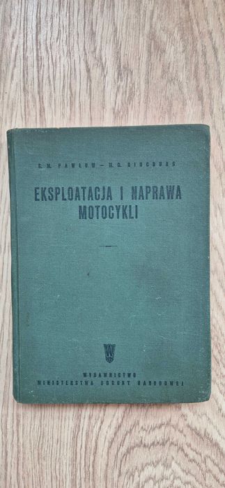 Ekspolatacja i naprawa motocykli Pawłow 1954 rok