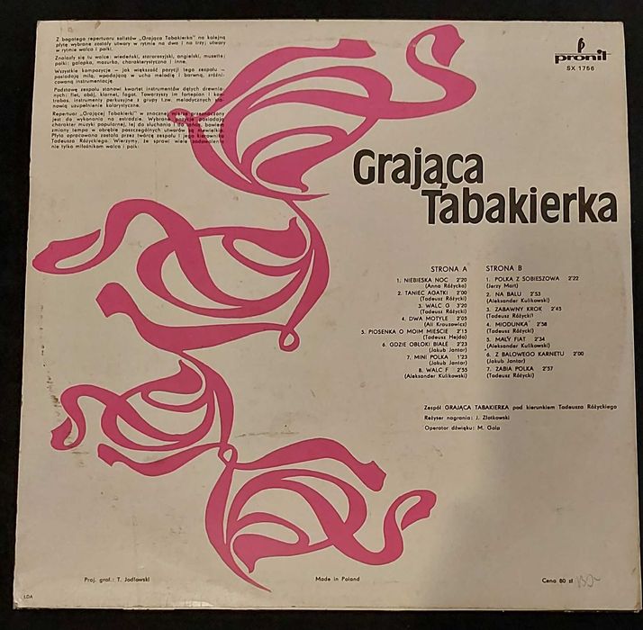Grająca Tabakiera winyl