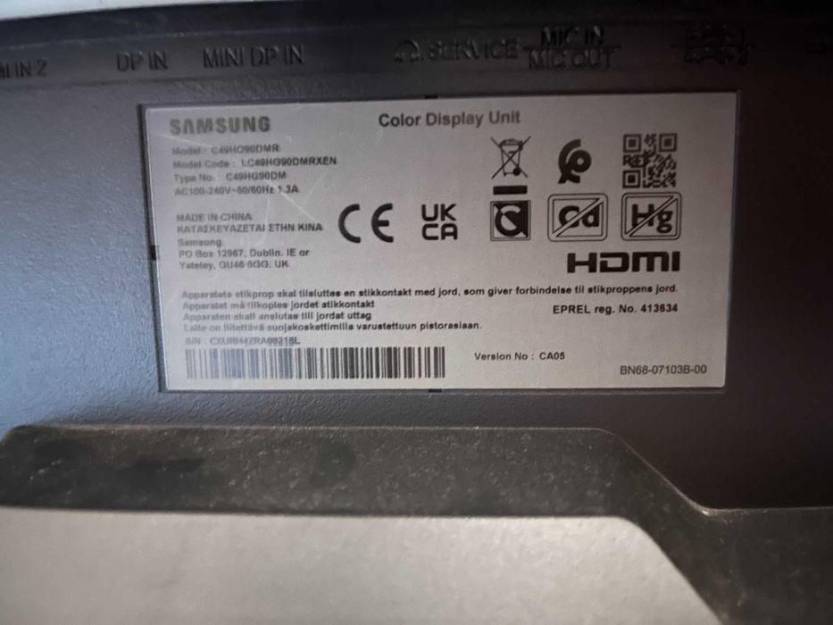 Samsung C49HG90DMRX Curved Quantum Dot HDR