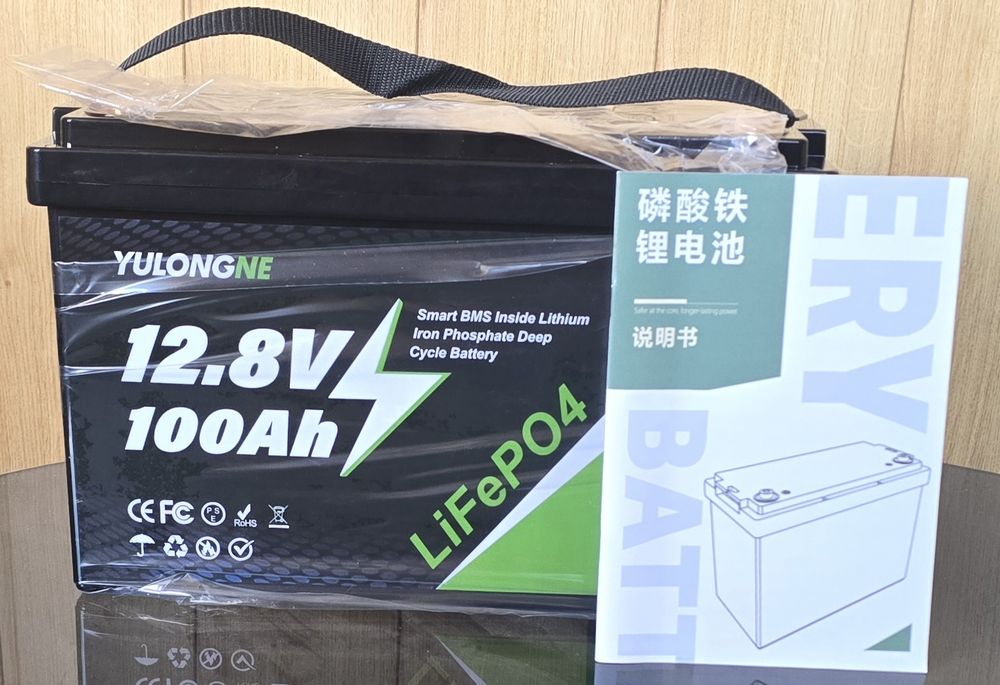 Аккумулятор LiFePO4 YULONG 12.8V 100Ah со Smart BMS для инвертора и резервного питания.