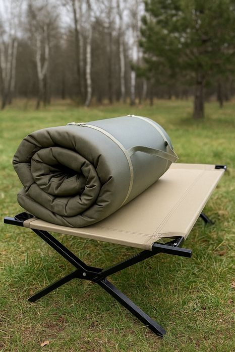 Матрац тактичний хакі для відпочинку дома та в наметі