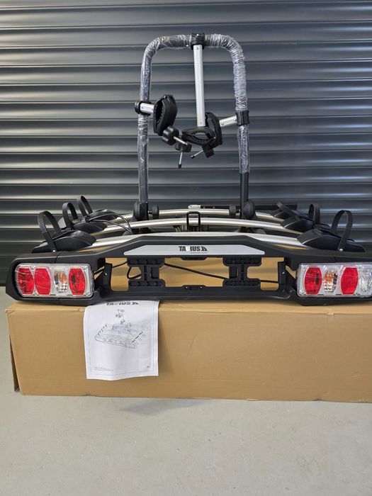 Bagażnik Taurus na 3 rowery Nowy Platforma na hak